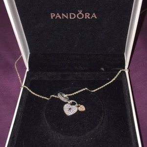Pandora Heart Lock Necklace